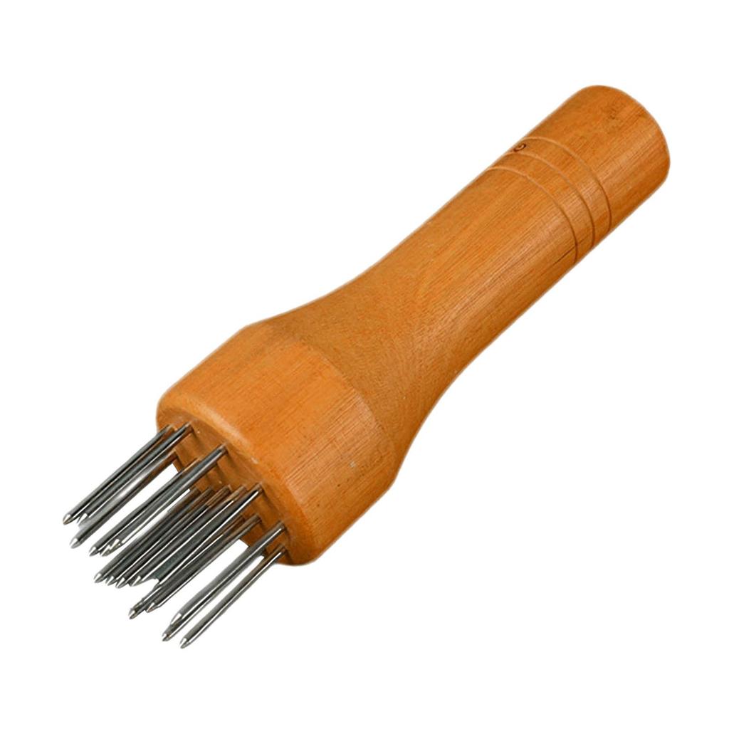 Heavy Duty Meat Tenderizer Tool Stainless Steel with Wooden Handle for Tenderizing Chicken Veal Steak