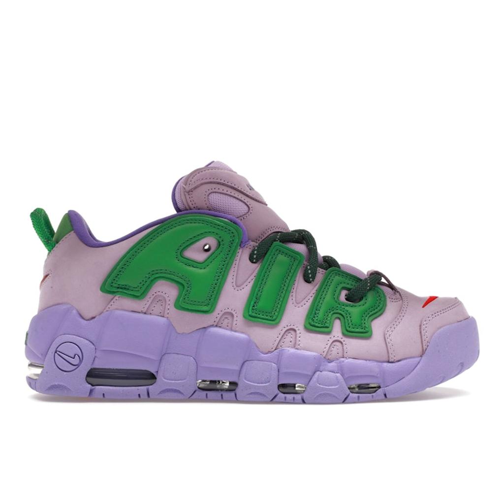 Nike AMBUSH X Air More Uptempo Low Lilac Unisex Sneakers Purple Apple-Green University-Red FB1299-500