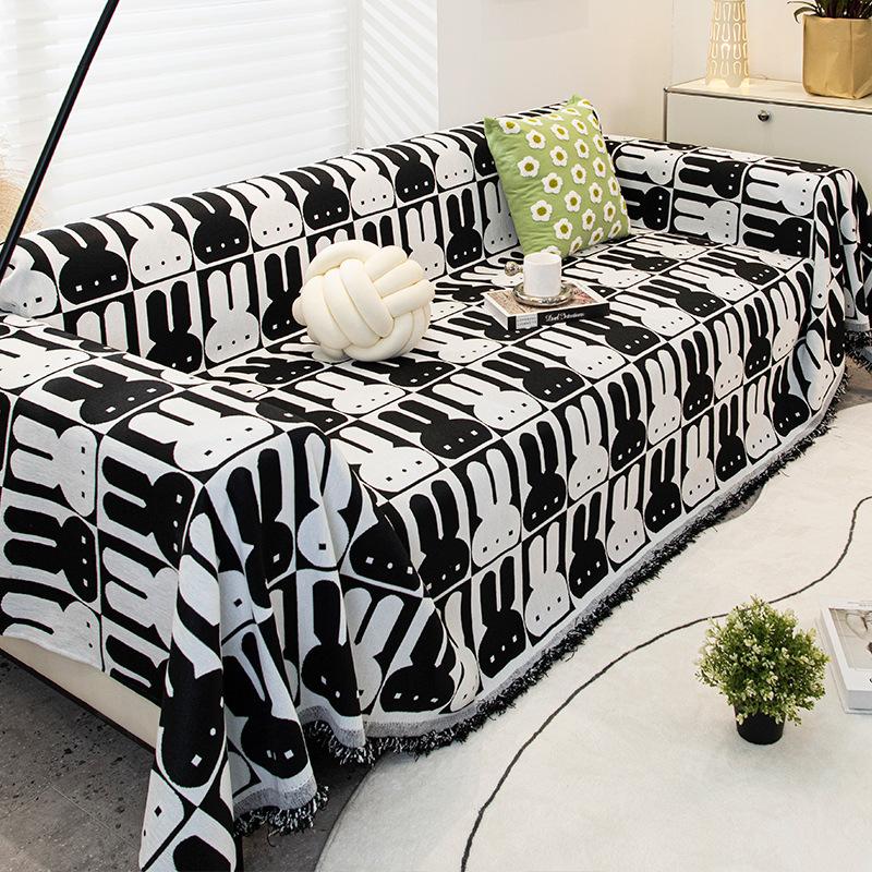 Thickened New Sofa Cover Cloth Full Cover Blanket Four Seasons Anti-cat Scratch American Letter Sofa Dustproof Cover Towel