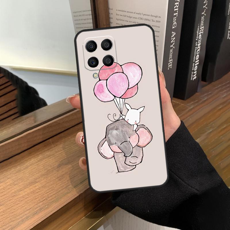 Cute Elephant For Samsung Galaxy M13 M23 M33 M53 M21 M31 M51 M30s M20 M12 M32 M52 M14 M34 M54 Phone Case
