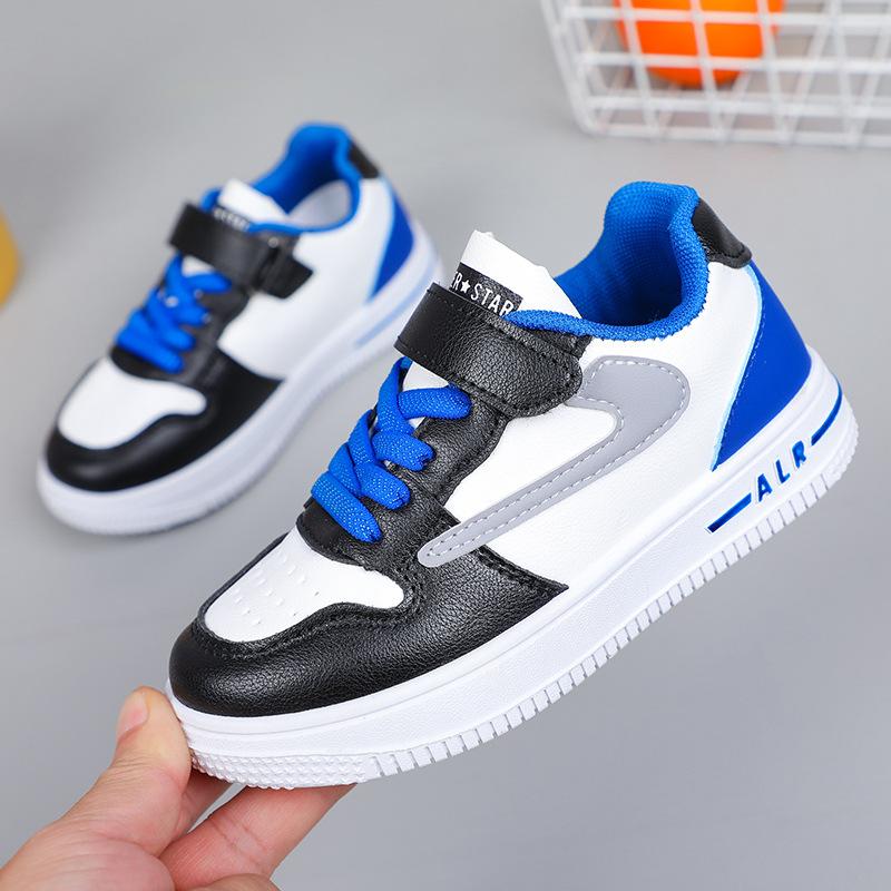 Children's Leather Panel Shoes Spring and Autumn New Boys' Sports Shoes Girls' Shoes Korean Style Student Single Shoes Casual Shoes