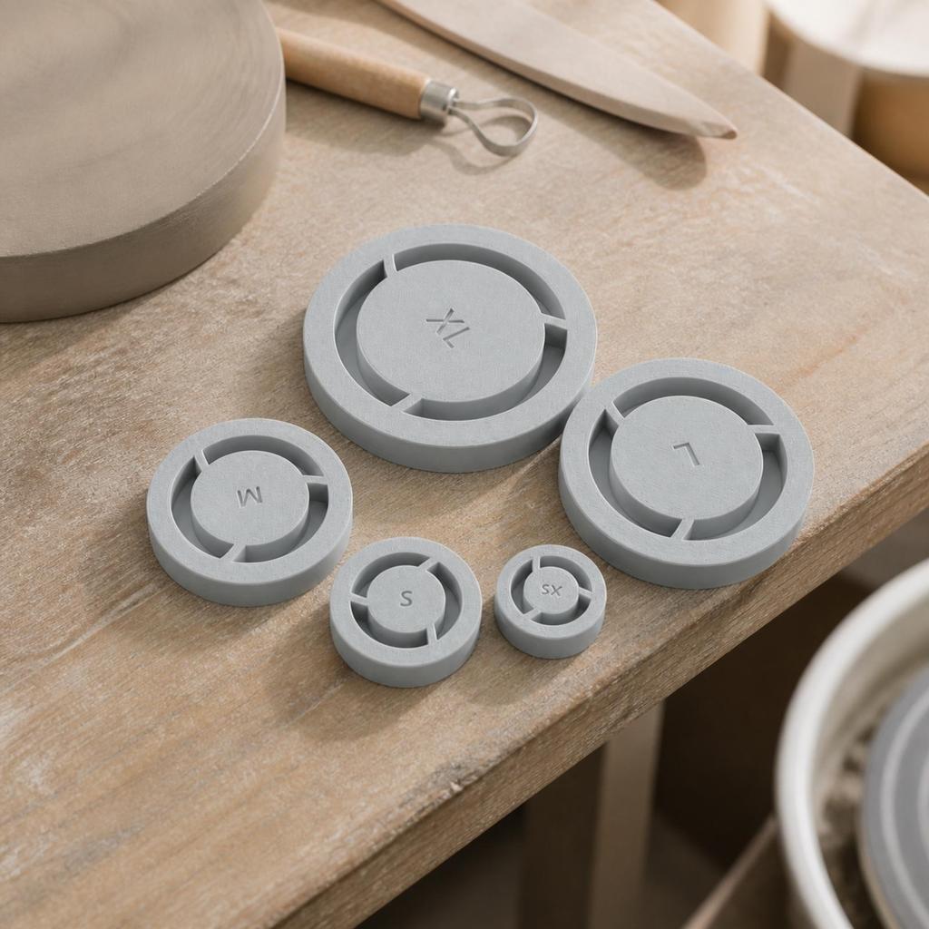 5 Pieces Clay Base Aligner Centering for Hobby Potters