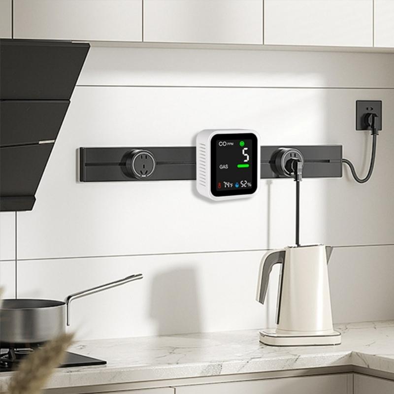 Easy Installation Gas Analyzers Wall Mount or Desktop Placement Carbon Monoxide Methane Monitor Digital Readout High Sensitivity