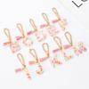 Personalized Letter Chain for Water Cup Stylish Initials Chain Water Bottle Handle Pendant Colorful Keychain for Women