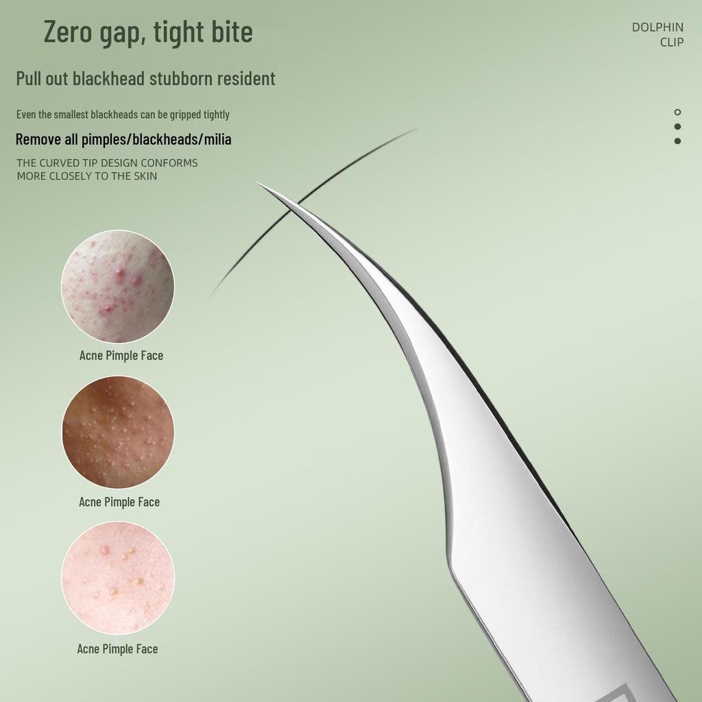 Dolphin Stainless Steel Ultra-Sharp Precision Pimple & Blackhead Removal Tool