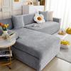 Fluwelen Bankhoezen Elastische Bankhoes Verdikken Stretch Slipcover voor Woonkamer 2/3 Zits Fauteuil L-vormige Bankhoes