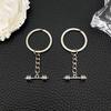 Hot-Selling Ancient Silver Barbell Alloy Keychain Pendant