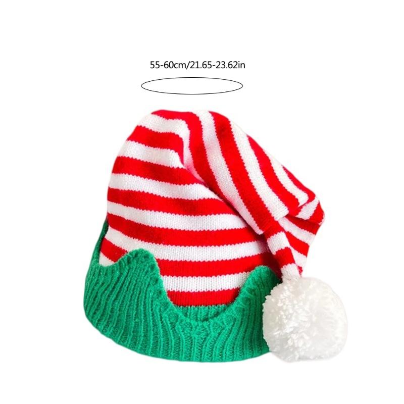 Christmas Beanies Elf Unisex Beanies Leprechaun Hat Christmas Photo Props Cheerful Hat Baggy Hat Leprechaun Wear