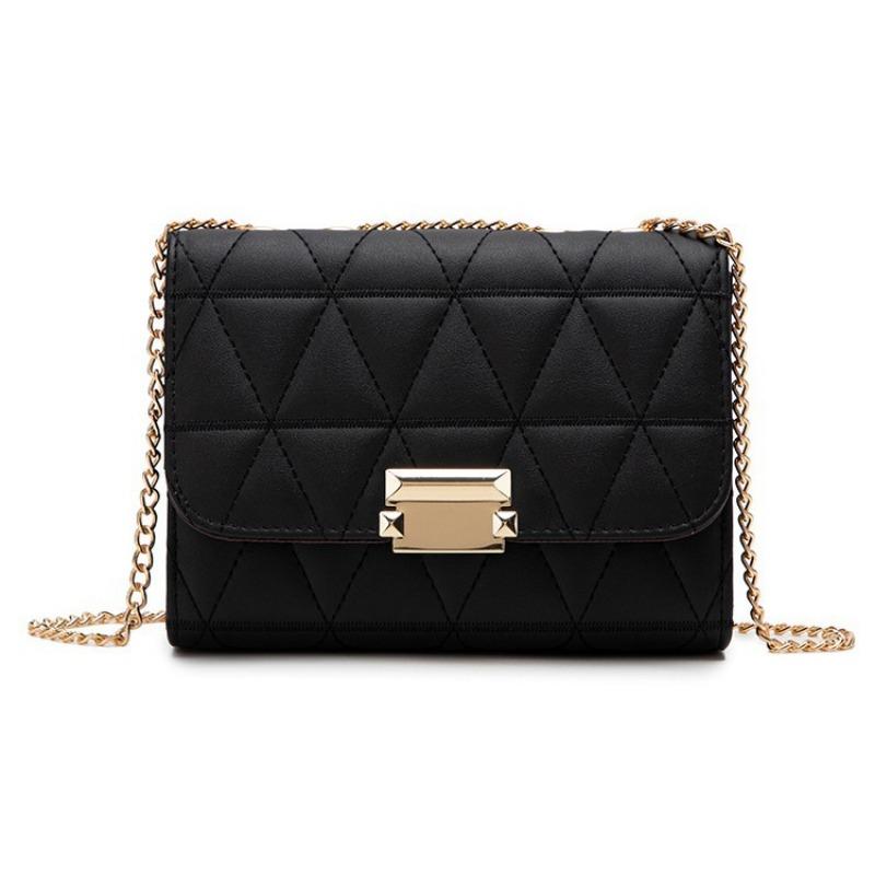 Bag Women's Rhombus One Shoulder Crossbody Fashion Square Bag New Versatile Casual Paper Leather Bag