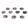 10pcs Rune Stones Set Multipurpose Polished Healing Witches Runes Set with Engraved Gypsy Symbol for Meditation