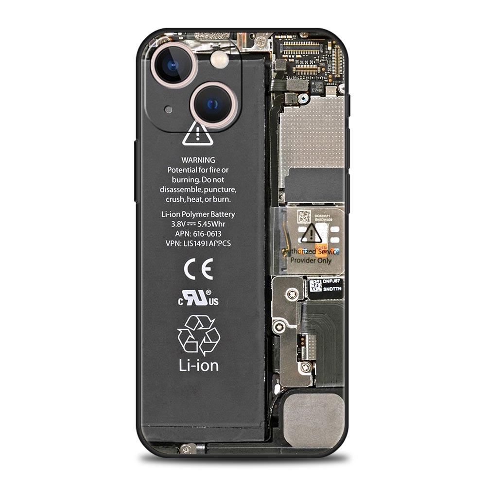 

Чехол-накладка с рисунком печатной платы для iPhone 17 16 15 14 13 12 11 Pro Max 17 Air Plus Ударопрочный Мягкий ТПУ Чехол Fundas iPhone 15Pro Max