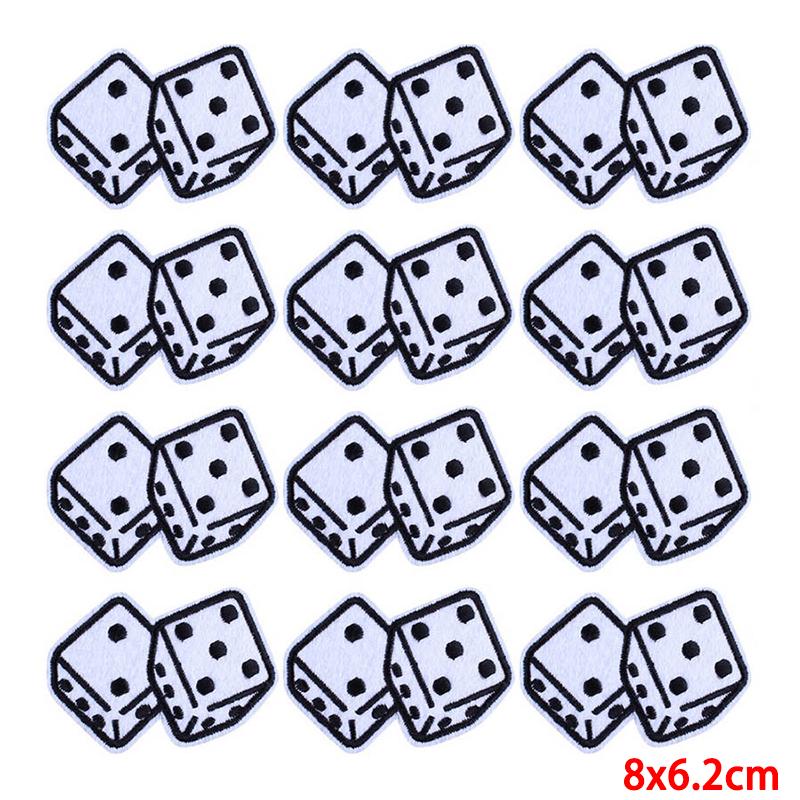 10 st/lot Grossistförsäljning av broderilappar Strykplåster för klädlappar på kläder Jackor Dekor applikationer Sytillbehör