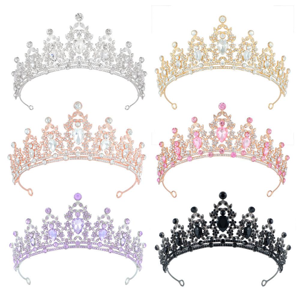 European Crystal Crown Bridal Headband Hair Accessories