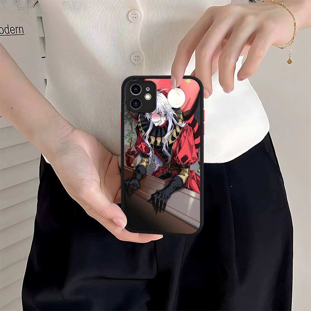 Anime Der Freak Zirkus Pierrot Matt Transparent Handyhülle Für iPhone Hülle 16 15 14 13 12 11 Pro Max X XS Max Plus
