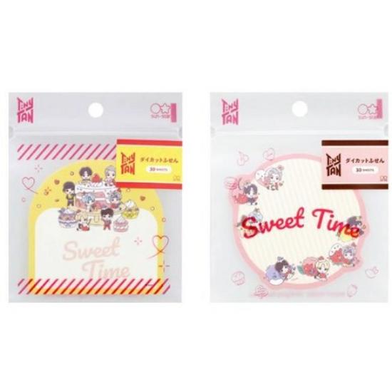 TinyTAN BTS Character Die-Cut Sticky Notes – Sweet Time, 30 sheets