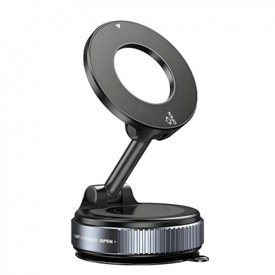 Foldable Vacuum Magnetic Suction Cup Car Phone Holder Mount Adjustable Angle