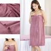 Bath Wrap Towel High Absorbency Soft Double Button Breathable Colorfast Adjustable Tightness for Gym Beach Pool