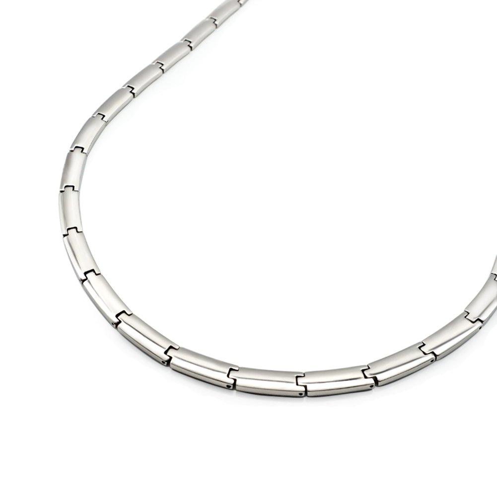 Ожерелье Grandoin - Германий и Титан - Легкое, Удобное, Экологичное, Стильное, Простое - Серебристый