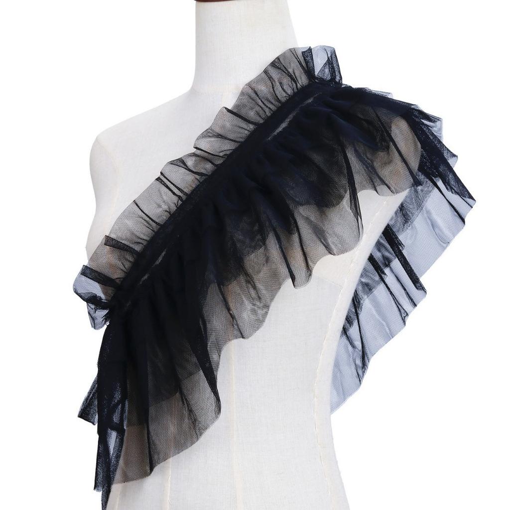 Ladies' Puffy Net Scarf Fake Collar Cosplay Accessory Makeup Ball Program Host Costume Prop