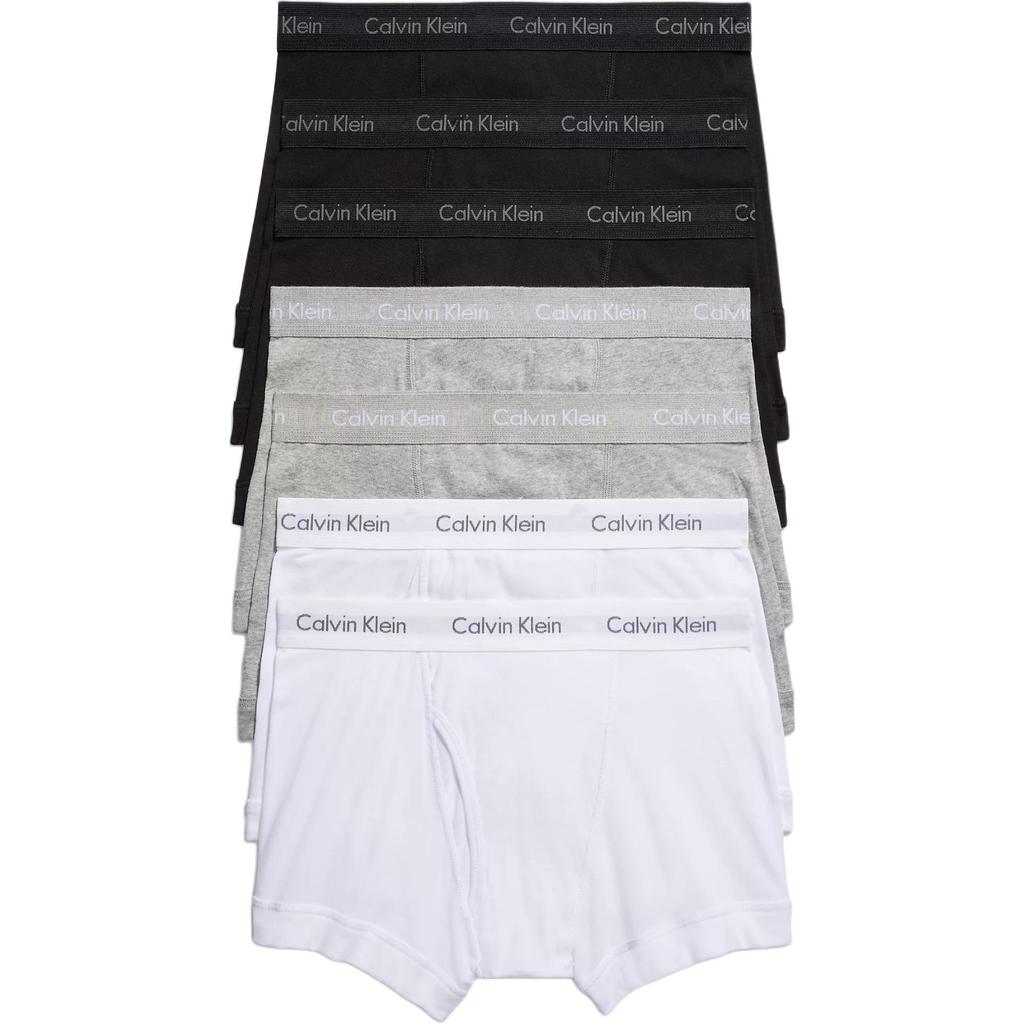 Calvin Klein Color Block Letter Jacquard Comfortable Boxer Briefs 7-Pack Men underwear Multi-color NB2439901