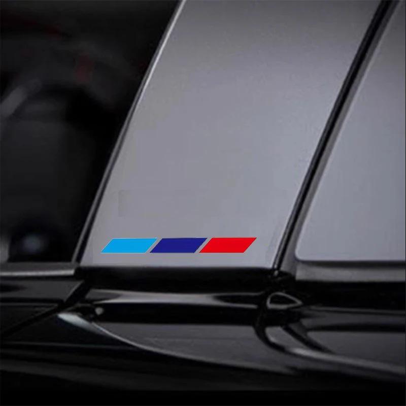 Three-Color Rearview Mirror Decal - Italy, France, Germany - J131