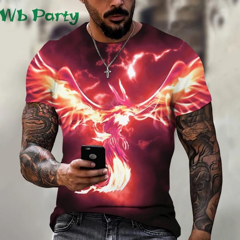 3D Printed Japanese Ninja T Shirt For Men Warrior Pattern Tees Summer Harajuku Loose Round Neck Tops Short Sleeves Kids T-Shirts