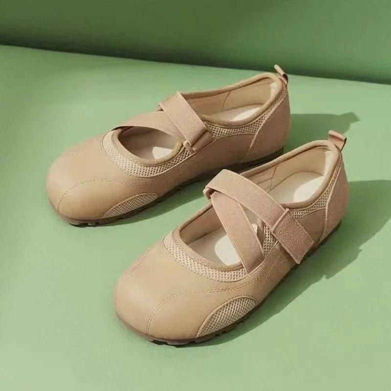 High Quality Shoes Female Basic Women's Flats Outdoor Casual Flats Women Round Toe Soft Bottom Ladies Shoes  Mujer