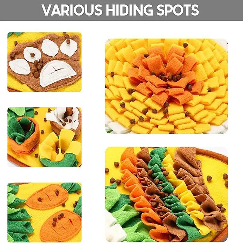 Interactive Dog Smell Training Mat New Pet Foraging Entertainment Slow Food Blanket Educational Interactive Pet Toys