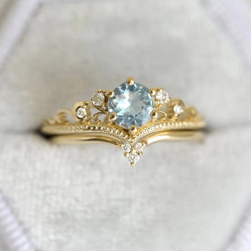 Rose Gold Zircon Ring, Wedding Dress, Oval Zircon, Simple Jewelry, Ladies' Temperament, Elegant And Exquisite Style