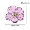 Japanese Cartoon Style Embroidery Patch Iron On Patches For Clothing Stickers Cherry Blossoms Fusible/Sewing Decorate Applique