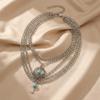Retro Style Hollow Anklet Handmade Foot Jewelry New Turquoise Foot Chain  Summer