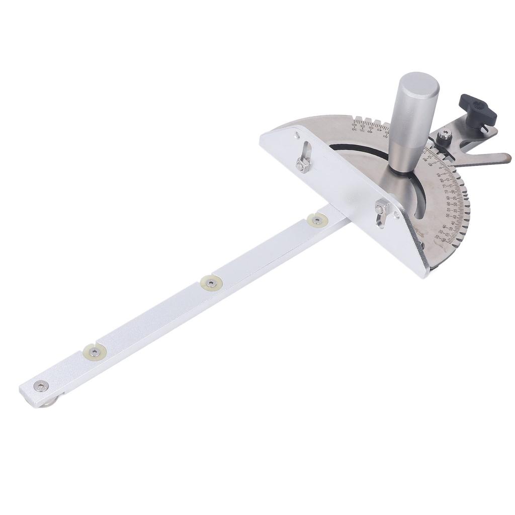 Ecartament de tăiere a ferăstrăului de masă, unghi reglabil, scară clară, aliaj de aluminiu de înaltă precizie pentru prelucrarea lemnului