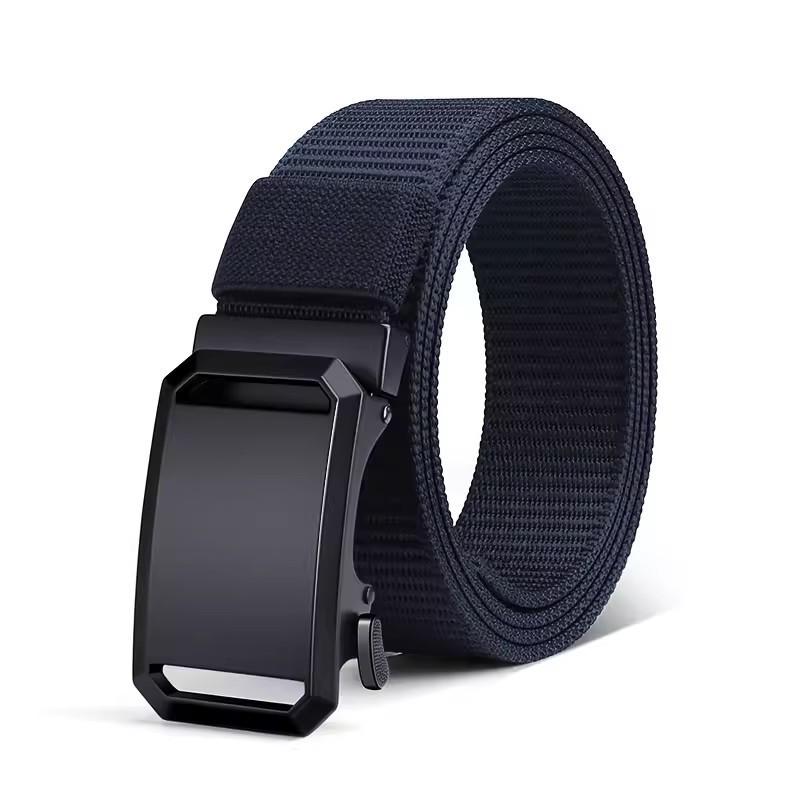 Automatic Buckle Belt Men'S Tactical Function Wind Tooling Tide Casual Canvas Nylon Belt Light Person Military Training Belt