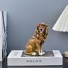 Retro Animal Ornament Luxury Miniatures Figurine Sculpture Crafts Lion Statue  Entrance