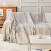 Large Couch Cover Leisure Relax Beach Towel White Travel Rug Tassels Linen Nordic Sofa Throw Blankets Outdoor Camping Picnic