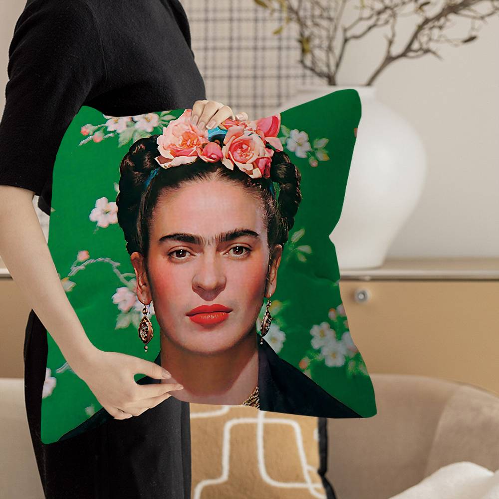 Artist F-Frida K-Kahlo Cushion Cover Car Throw Pillow Case For Sofa Car Christmas Gift 40x40cm 45x45cm