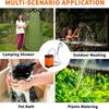 Portable Electric Shower Pump Outdoor Camping4800/6000/7800mAh Rechargeable Digital Temperature Display For Hiking Travel