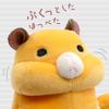 Shinada Global Mochi Series Orange Mini Hamster Plush Toy 7x5x14cm Animal MOHM-0088O