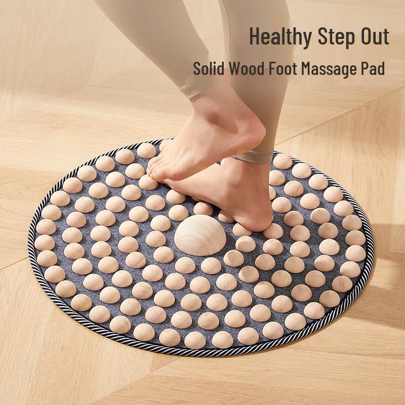 Натуральный деревянный коврик для акупрессурного массажа стоп