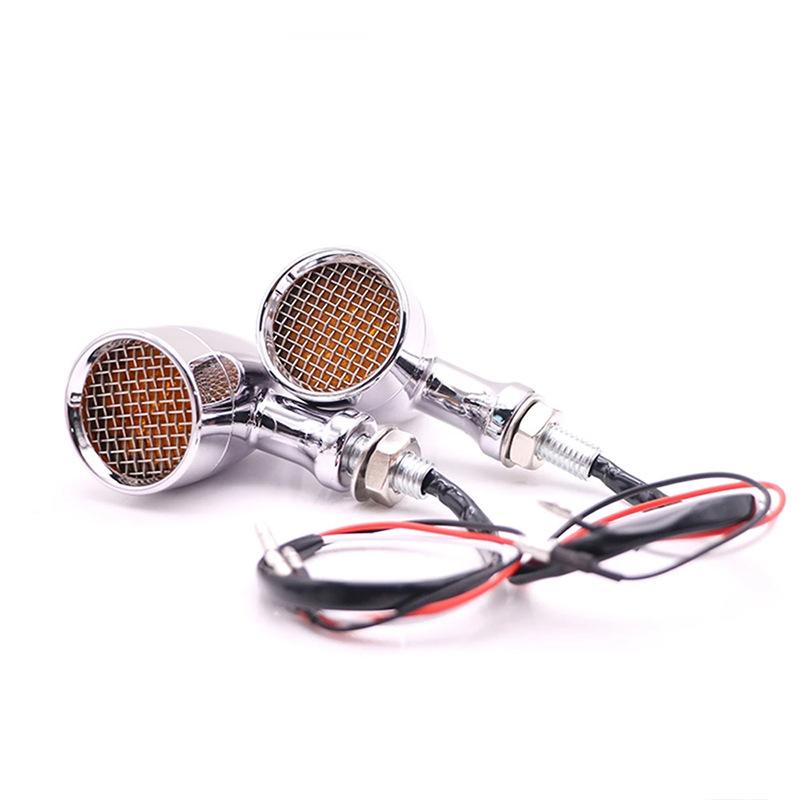 Mini Motorcycle Turn Signal Bullet Flashing Light 12v For Harley Honda Yamaha BMW Kawasaki Universal 10mm Moto Turn Signal