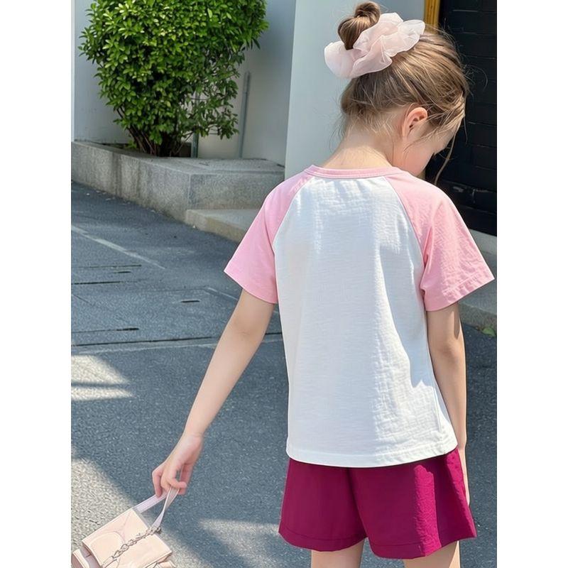 27Home Brand Export Original Children's Clothing Pure Cotton Short-Sleeved T-Shirt Cartoon Print Baby Girl Clothes Summer