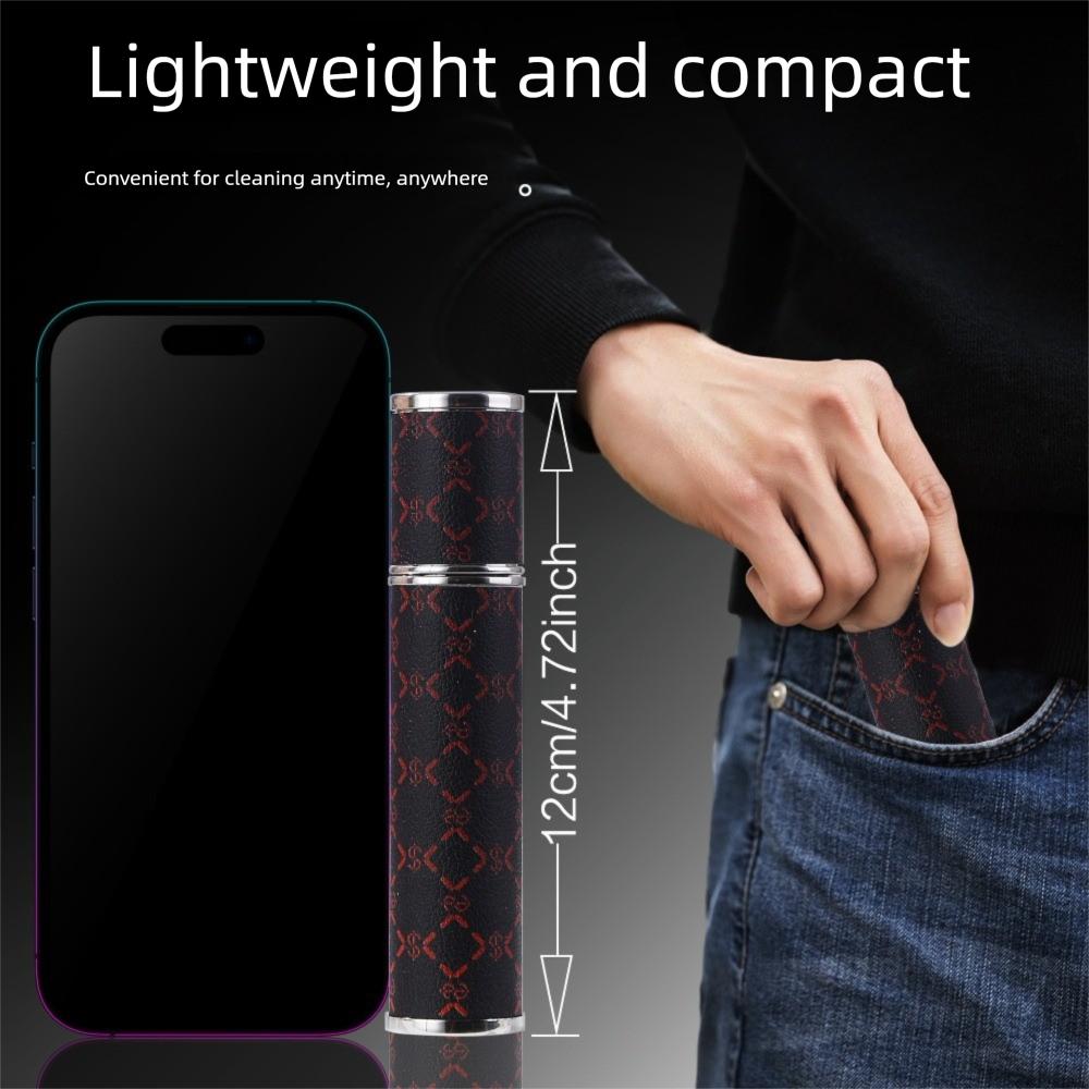 Lychee Pattern Perfume Bottle PU Leather Perfume Atomizer Bottle Cosmetic Container  Travel