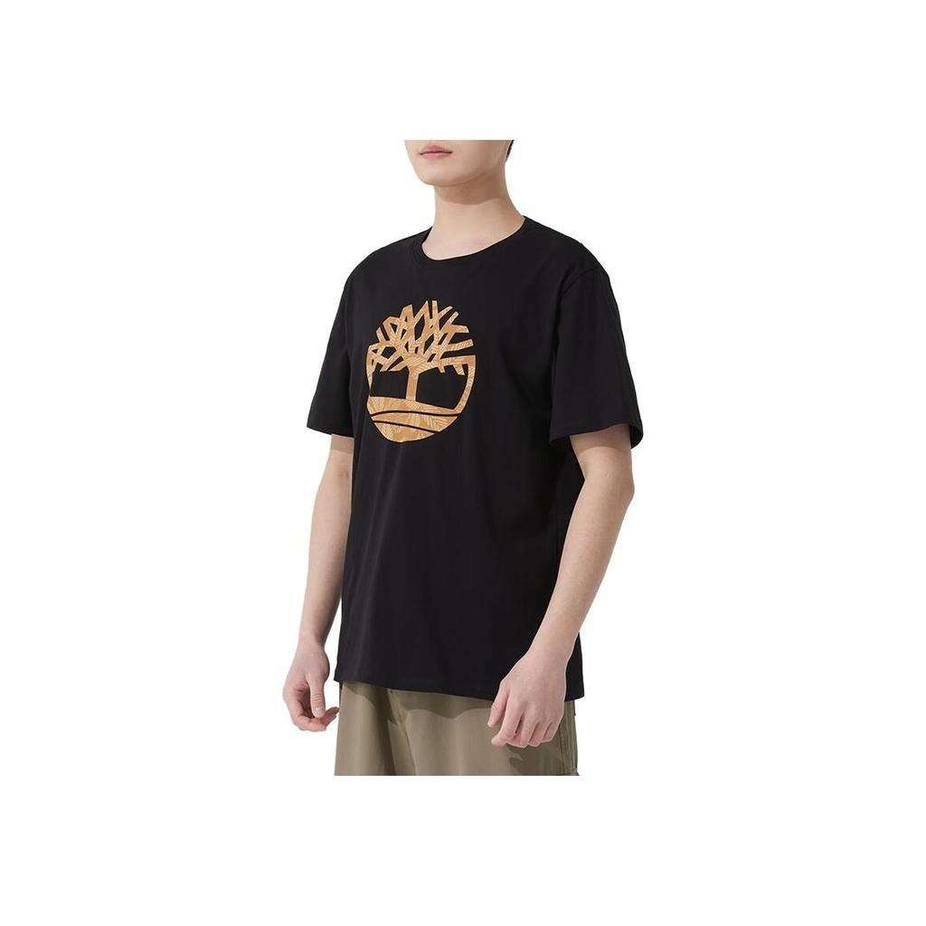 Timberland Outdoor Casual Breathable Short Sleeve T-Shirt Men Tops Black A6B4G001