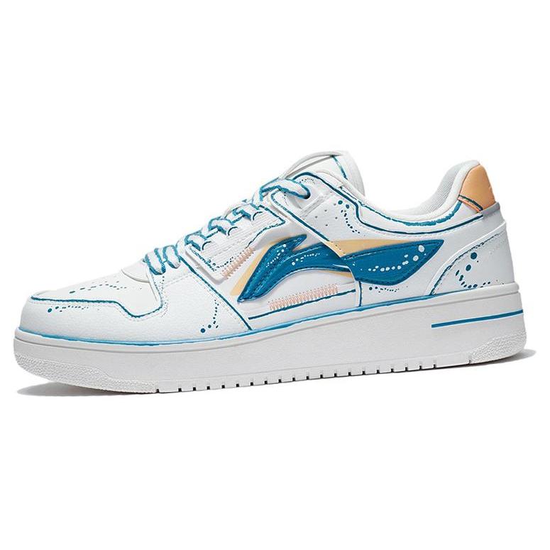 LINING Tianji Skate Shoes 'White Blue' AGCT375-1