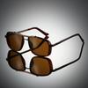 Vintage Sunglasses Men  New in Fashion Double Bridge Outdoor Shades Trendy Brand Designer Anti-UV Driving Sun Glasses