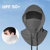 Solid Color Cooling Balaclava Quick Drying Sun UV Protection Headgear  Outdoor Camping