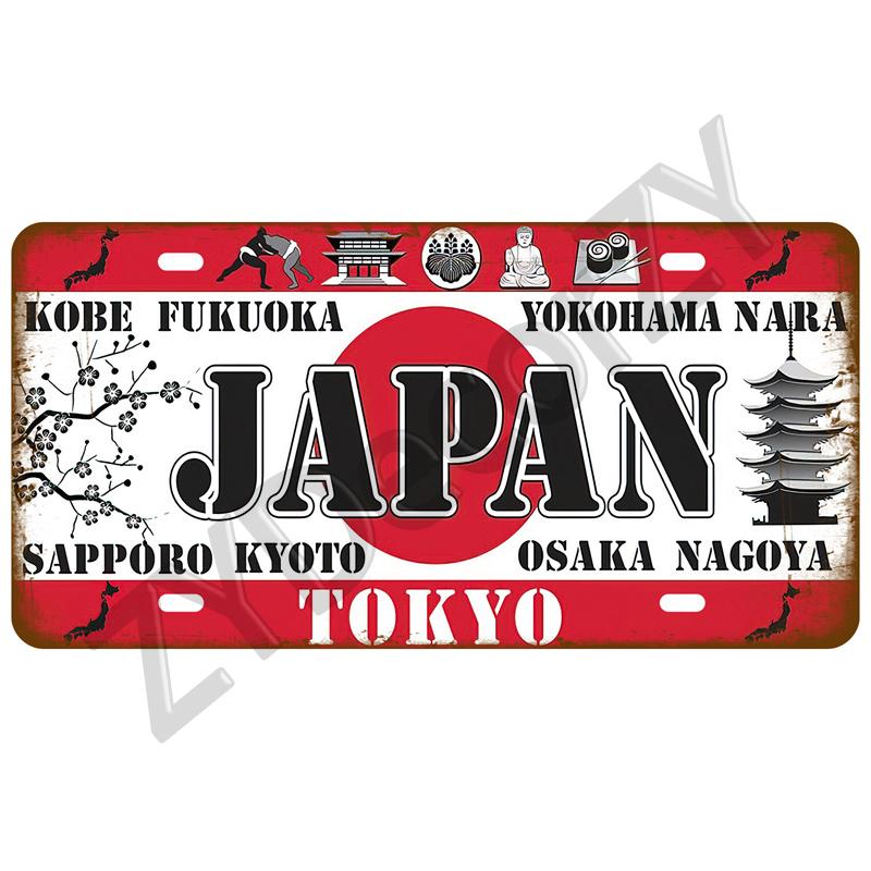 Retro Tinplates Plate Landmark Country Metal Sign Plaque Metal Vintage Tin Sign Home Decor For Man Cave Bar Pub Club Decoration