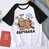 Cute Design Capybara Tshirt Women Girl T-Shirt Capibara Cartoons Clothes Capybaras T Shirt Casual Top Clothes