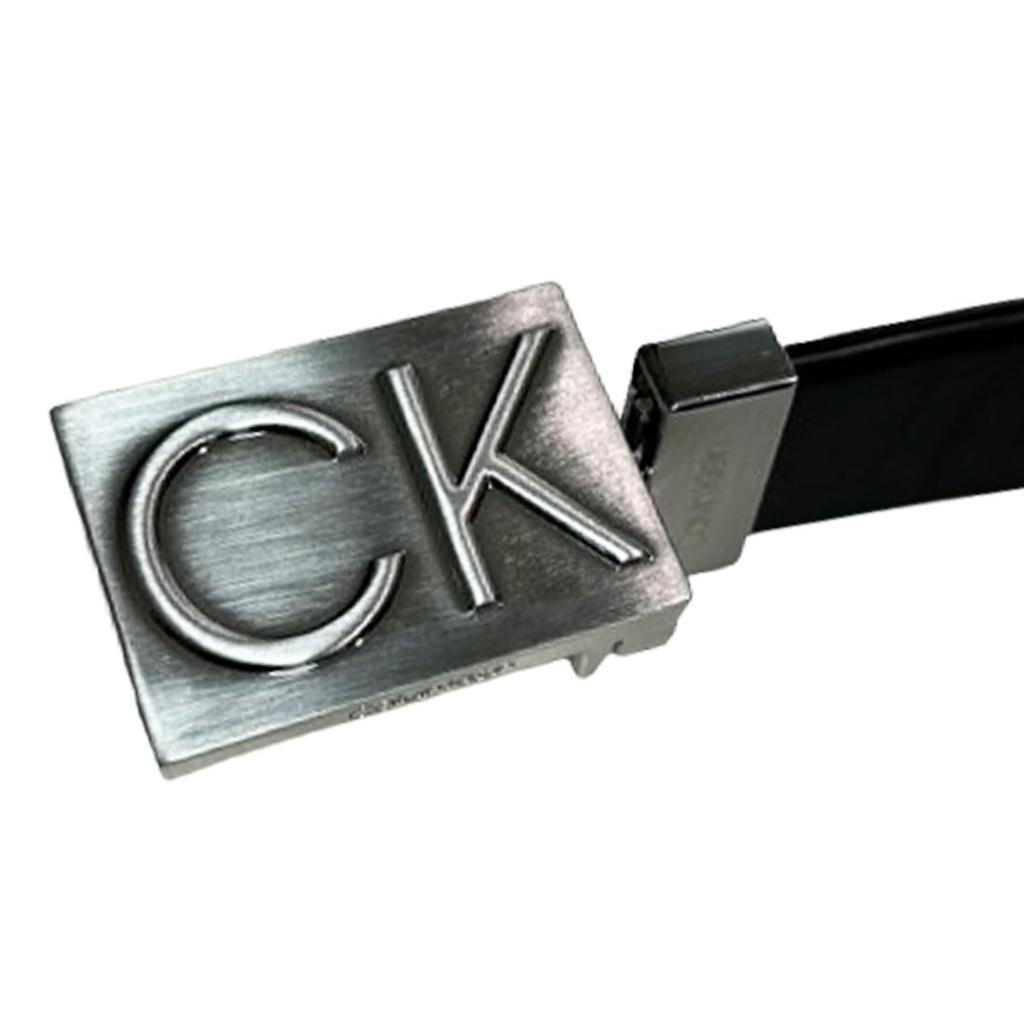 ck Belt Reversible Slim Logo Leather Business Casual LOGO PLAQUE REVERSIBE 11CK020027 MD [Calvin Klein] Men's BLACK/WHITE(112) [Used]