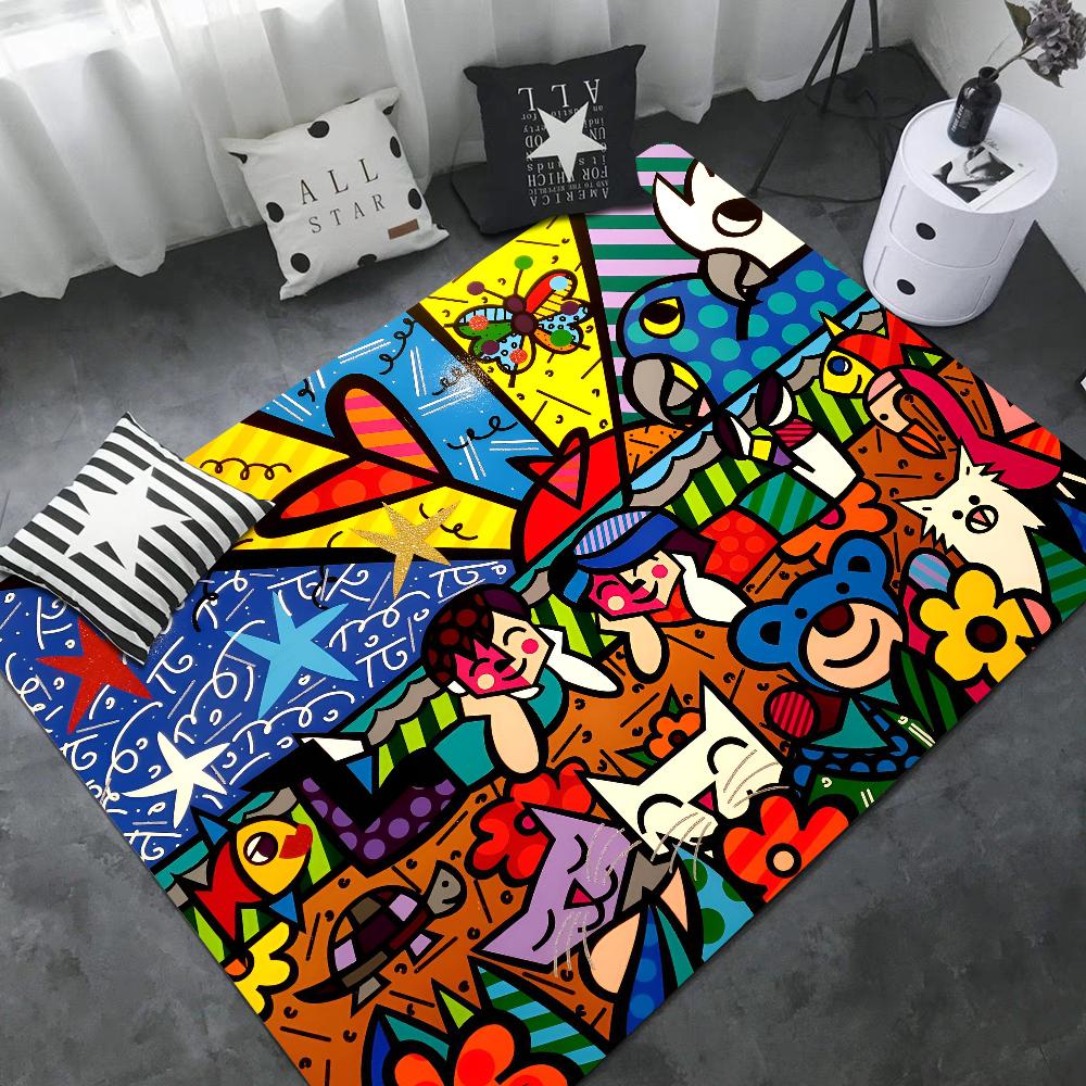 Britto Bathroom Mat Kids Room Bedroom Decoration Balcony Anti-Slip Doormat Living Room Bedside Area Rugs